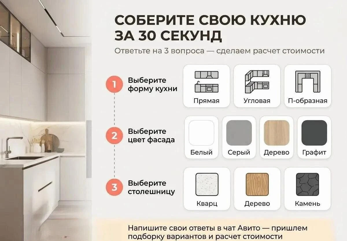 Кухни на заказ под ваш бюджет. Рассрочка 0%